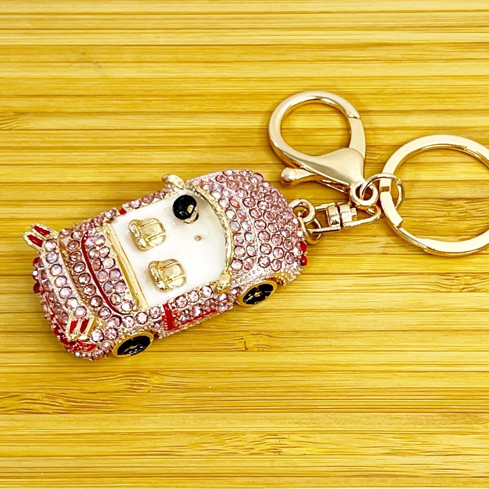 Luxury Bling Car Keychain | Rhinestone Crystal Key Ring - Picture 8 of 14